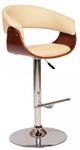 Armen Living Paris Cream Adjustable Swivel Bar Stool-0
