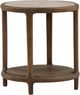 Dovetail Furniture Aruna Dark Brown Side Table-0