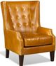 Campio Furniture Legacy Leather Mariana Orange Chair-0