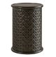 Jofran Inc. Global Archive Decker Antique Black Large Drum Table-0