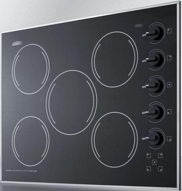 Summit® 27" Black Electric Cooktop-1
