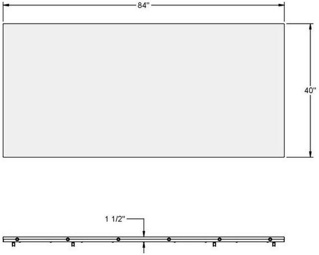 Amisco Customizable Parade 36" Wood Top Counter Height Trestle Table with Two Leafs -4