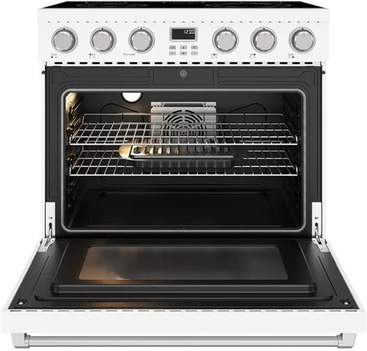 Thor Kitchen® 36" White Contemporary Pro Style Electric Range-1