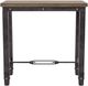 Steve Silver Co. Jersey Antiqued Tobacco Chairside Table with Brown Base-2