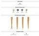Bermex® Fixed Upholstered Bar Stool-2