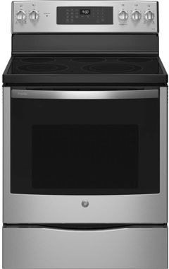 GE Profile™ 30" Fingerprint Resistant Stainless Freestanding Electric Range
