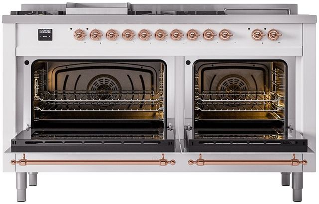 Ilve® Nostalgie II Series 60" Custom RAL Color Pro Style Dual Fuel Range-1