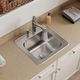 Elkay Celebrity® Brushed Satin 20" 2-Hole Single Bowl Drop-in Laundry Sink-1