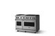 Viking® 5 Series 48" Stainless Steel Pro Style Gas (NG) Range with Polished Chrome Trim-2