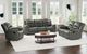 Elements International Marisol Aviarah Gray Manual Reclining Loveseat-1