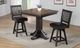 ECI Furniture Ashford Brown Complete Counter Pub Table with Black Base -1