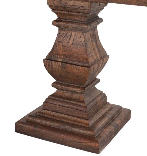 Home Trends & Design Nimes Weathered Mango Bench-3
