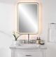 Uttermost® Crofton Lighted Black Vanity Mirror-1