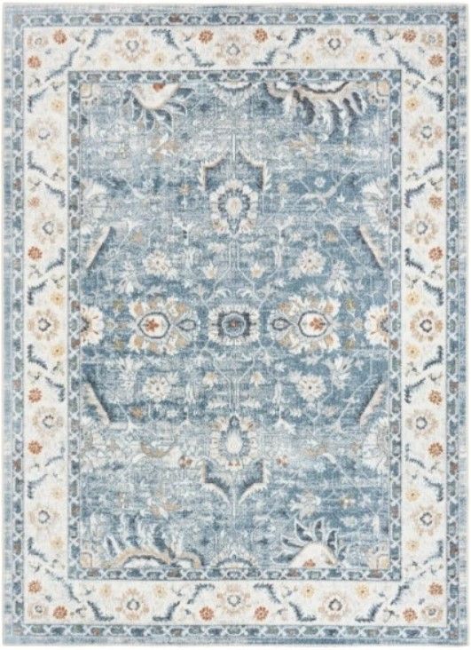 Nourison Home™ Astra Machine Washable Blue 5'x7' Area Rug-0
