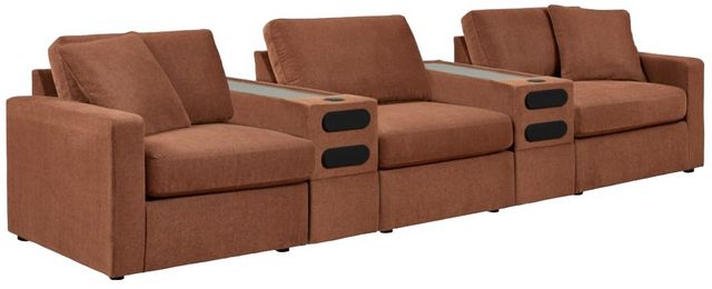 Modmax 5 Piece Modular Sectional with Audio Consoles