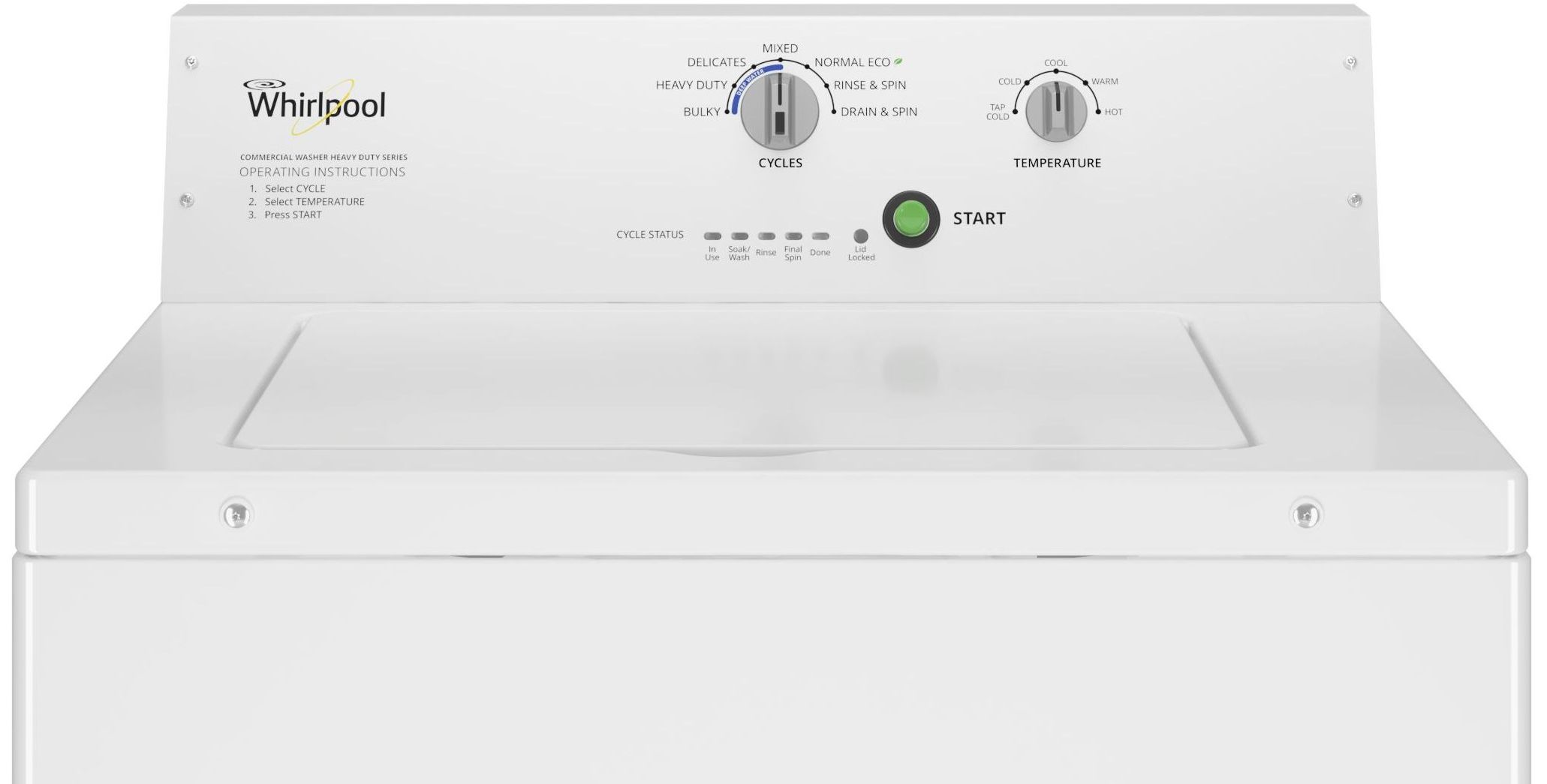 Whirlpool commercial duty washer discount
