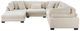 Homelegance® Traverse 6-Piece Beige Modular Sectional with Ottoman-4