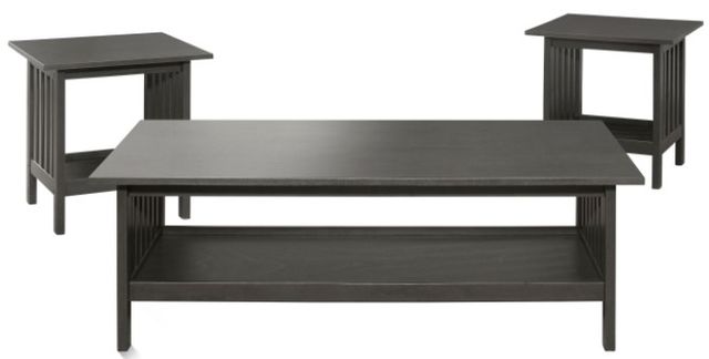 Mazin Furniture Lewiston 3-Piece Antique Gray Occasional Table Set-0