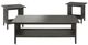 Mazin Furniture Lewiston 3-Piece Antique Gray Occasional Table Set-0
