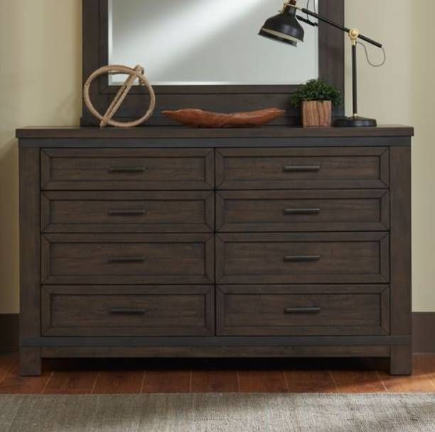 Liberty Furniture Thornwood Hills Rock Beaten Brown Dresser-1