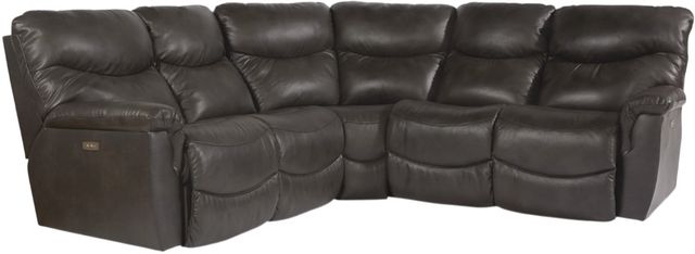La-Z-Boy® James Charcoal Reclining Sectional with Custom Layout Options-2