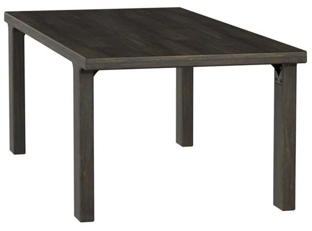 International Furniture Direct Dark Mezquite Black Dining Table-3