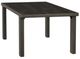 International Furniture Direct Dark Mezquite Black Dining Table-3