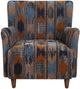 Uttermost® Lainey Rust/Sapphire/Spa Blue Upholstered Armchair-3