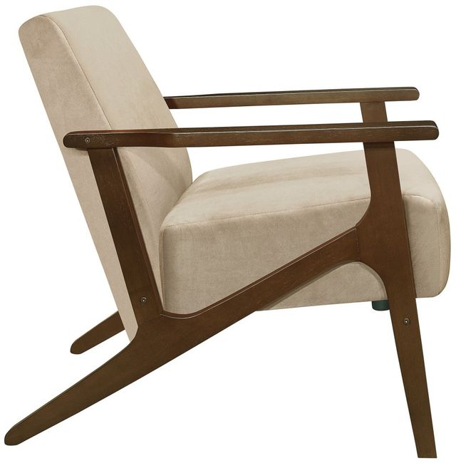Homelegance® August Dark Walnut/Light Brown Accent Chair-3