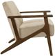 Homelegance® August Dark Walnut/Light Brown Accent Chair-3