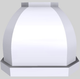 Vent-A-Hood® Designer Series 36" White Wall Mounted Range Hood-0