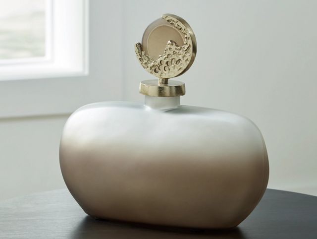 Signature Design by Ashley® Acario Gold/Taupe 12" Jar-3
