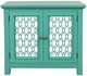 Jofran Inc. Isabella Aqua 38" Mirrored Accent Cabinet-2