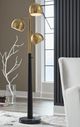 Signature Design by Ashley® Sorcha Black Floor Lamp with Gold Accent-1