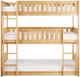Homelegance® Bartly Natural Twin/Twin Triple Bunk Bed-2