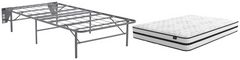 Sierra Sleep® by Ashley® Chime 2-Piece 10" Hybrid and Better than a Boxspring Foundation Twin Mattress Set