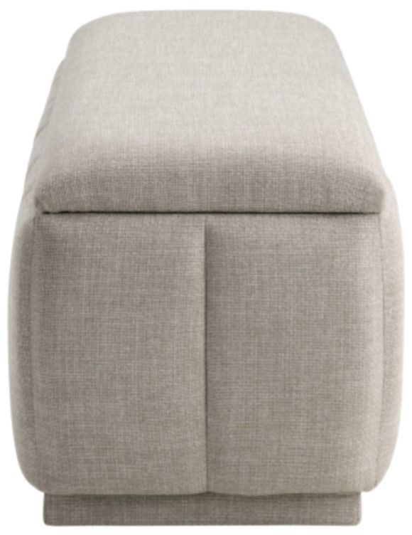 Homelegance® Maize Taupe Storage Bench-3