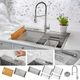 Forno Acqua MultiSINK Stainless Steel Dual Mount Kit with Integrated Waterfall Rinsing and Glass Washing Station-0