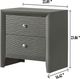 Crown Mark Denker Gunmetal Nightstand-2