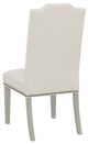 Fairfield® Customizable Entree Dining Empire Tall Back Side Chair with Sheer Dove Legs and Buttons-3