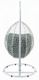 ACME Furniture Simona Green/White Metal/Wicker Outdoor Hanging Chair and Stand-2