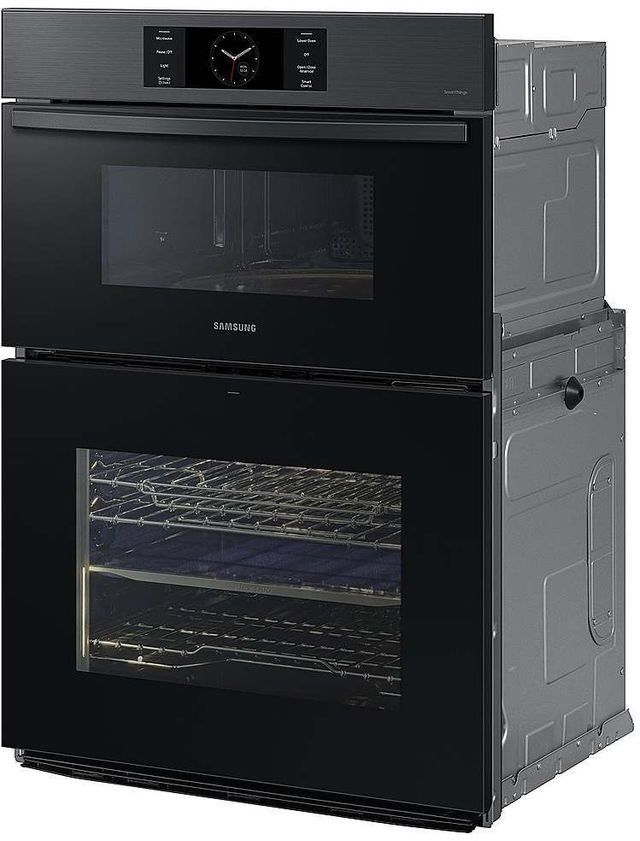 Samsung Bespoke 7 Series 30" Matte Black Stainless Steel Oven/Micro Combo Electric Wall Oven-2