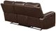 New Classic® Home Furnishings Linton Brown Dual Manual Reclining Sofa-3
