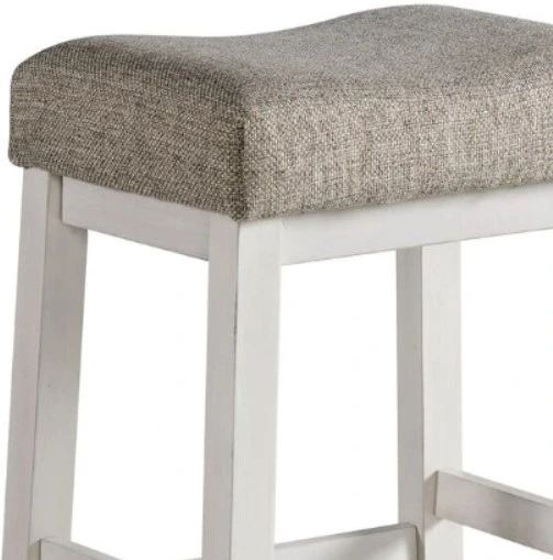 Intercon Drake French Oak/Rustic Gray 18" Backless Stool-2