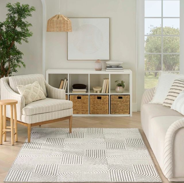Nourison Home™ Natural Texture Gray/Ivory 5'x7' Style 3 Area Rug-1