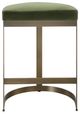 Uttermost® Ivanna Brushed Brass/Moss Green Counter Stool-3