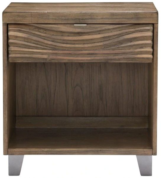 Michael Amini®  Del Mar Sound Boardwalk 1-Drawer Nightstand-1