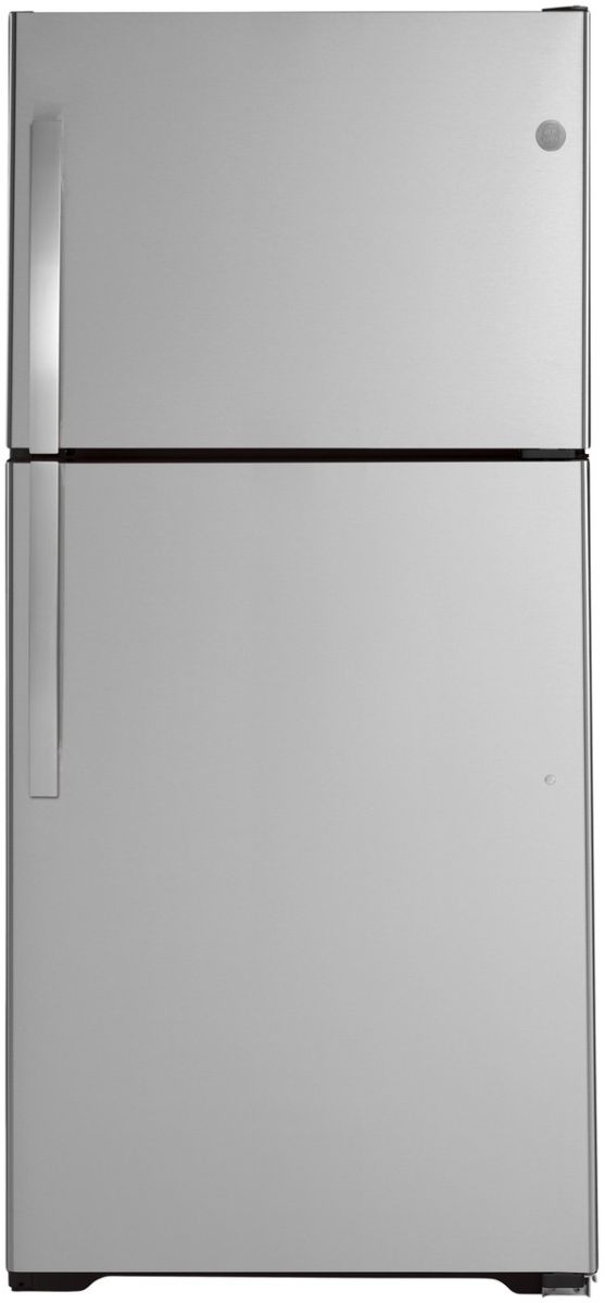 GE® 30 in. 19.2 Cu. Ft. Fingerprint Resistant Stainless Steel Top Freezer Refrigerator-0