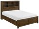 Homelegance® Sullivan Wire Brushed Oak Full Storage Platform Bed-0