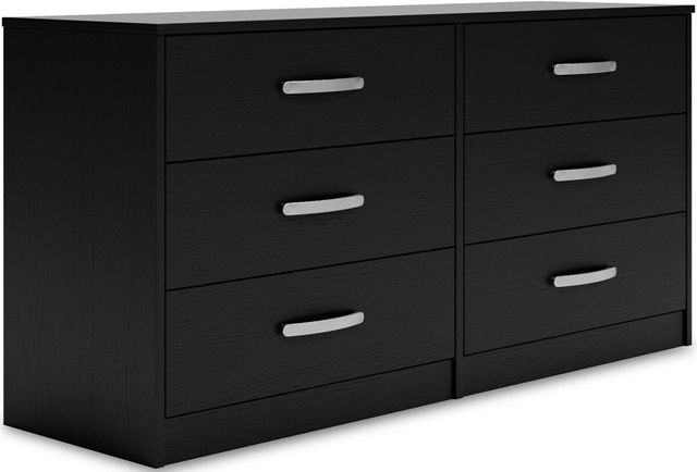 Signature Design by Ashley® Finch 2-Piece Black Queen Panel Platform Bed Set-2